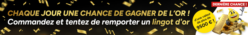 Commandez et gagnez. Tentez chaque jour de remporter de l'or Commandez et gagnez. Tentez chaque jour de remporter de l'or