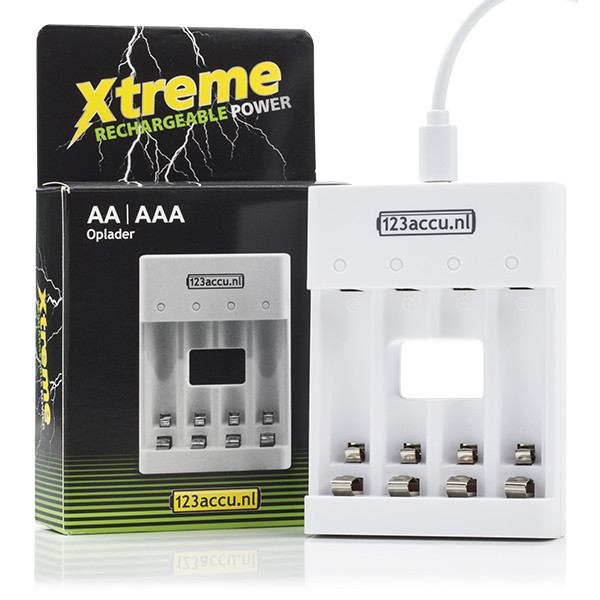 123accu Xtreme Power Chargeur USB AA/HR6 et AAA/HR03  ADR00180 - 1