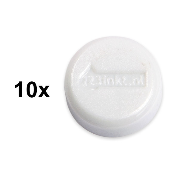 123inkt 123encre aimants 15 mm (10 pièces) - blanc 6161502C 301257 - 1