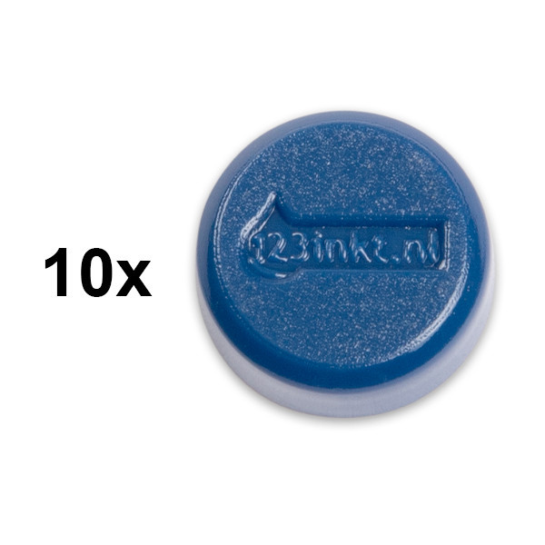 123inkt 123encre aimants 15 mm (10 pièces) - bleu 6161535C 301253 - 1