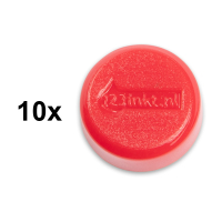 123inkt 123encre aimants 15 mm (10 pièces) - rouge 6161525C 301254