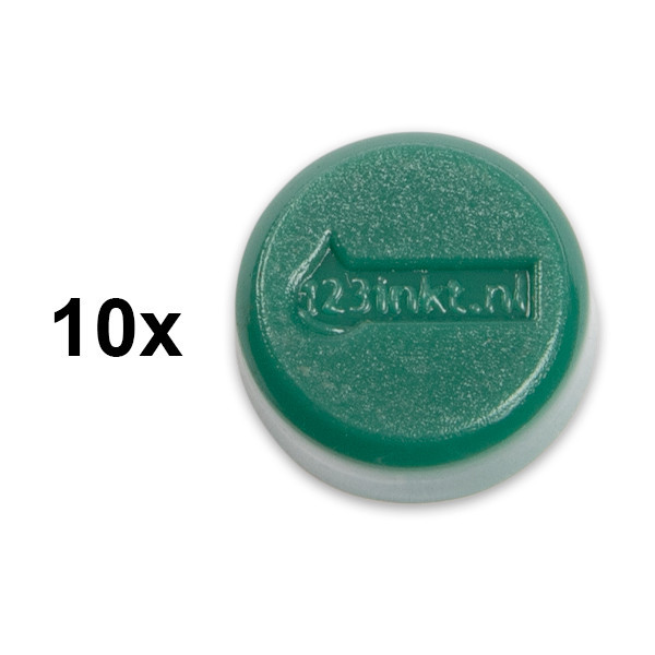 123inkt 123encre aimants 15 mm (10 pièces) - vert 6161555C 301256 - 1