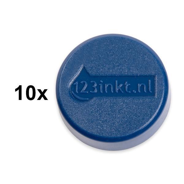 123inkt 123encre aimants 30 mm (10 pièces) - bleu 6163235C 301267 - 1