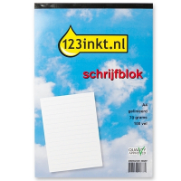 123inkt 123encre bloc-notes A4 ligné 70 g/m² 100 feuilles  301125