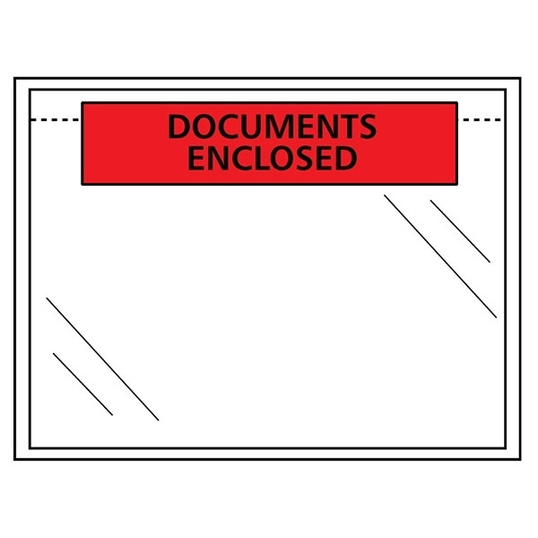 123inkt 123encre enveloppe de liste de colisage documents enclosed 165 x 122 mm - A6 auto-adhésive (1000 pièces) 310102C 300772 - 1