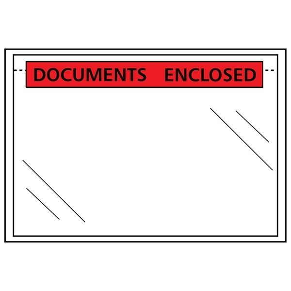 123inkt 123encre enveloppe de liste de colisage documents enclosed 225 x 165 mm - A5 auto-adhésive (1000 pièces) 310502C 300774 - 1