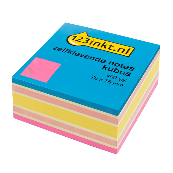 Post-it Sticky Notes Cube, Jaune Canari, Pack de 1 Bloc, de 450 Feuilles,  76 mm