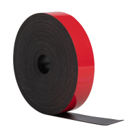 123encre ruban d'étiquettes magnétiques effaçable 2 cm x 10 m - rouge