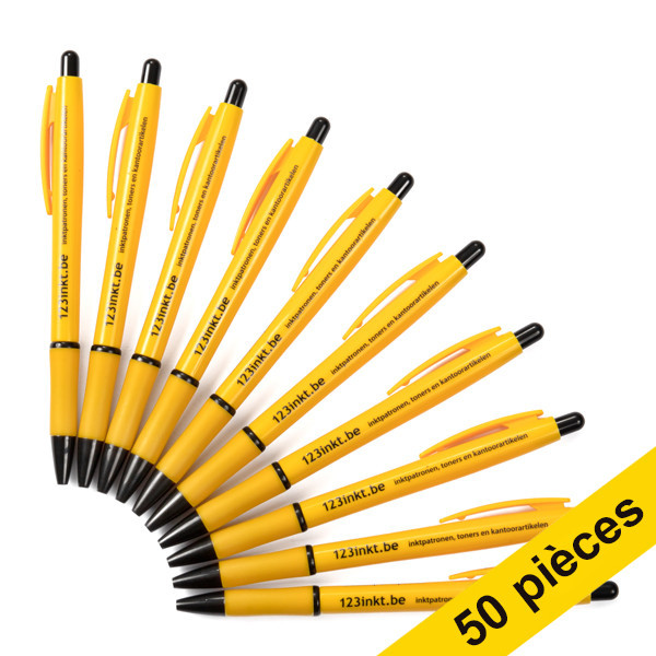 123encre recharge pour stylo à bille effaçable (3 pièces) - noir
