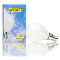 123inkt 123led E14 ampoule LED à filament sphérique mat dimmable 4,5W (40W)  LDR01532