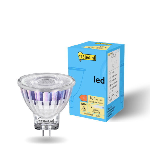 123inkt 123led GU4 spot LED non dimmable 2,3W (20W)  LDR01962 - 1