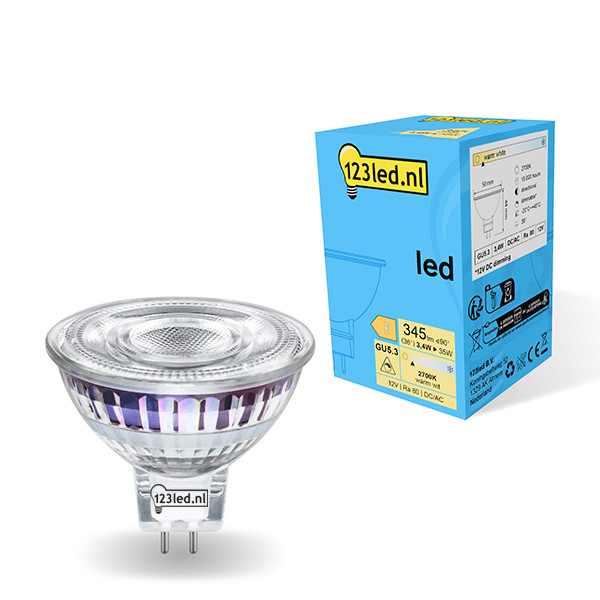 123inkt 123led GU5.3 spot LED dimmable 3,4W (35W)  LDR01748 - 1
