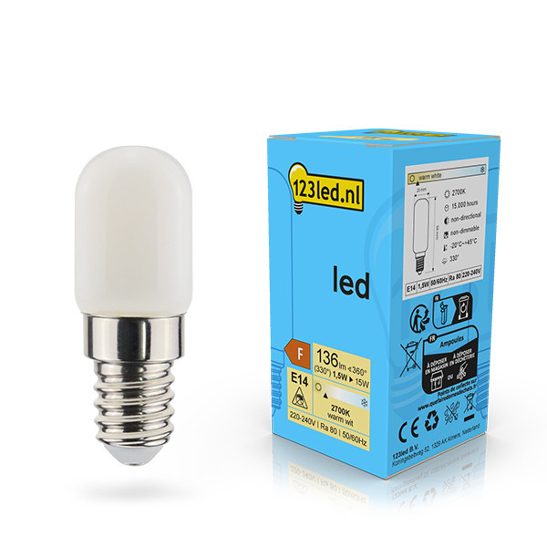 123inkt 123led ampoule LED E14 mini tube mate 1,5W (15W)  LDR02122 - 1