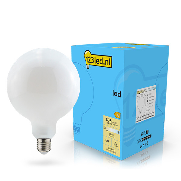 123inkt 123led ampoule LED E27 globe mat dimmable 7W (60W)  LDR02106 - 1