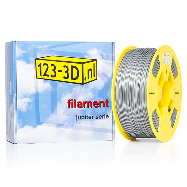 123inkt Filament 1,75 mm ABS 1 kg série Jupiter (marque 123-3D) - argent  DFP01170 - 1