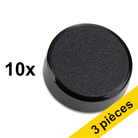 123inkt Offre: 3x 123encre aimants 20 mm (10 pièces) - noir  301289