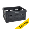 Offre: 3x 123encre caisse pliante 30 litres - anthracite