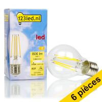 Offre: 6x 123led E27 ampoule LED à filament poire dimmable 7.3W (60W)