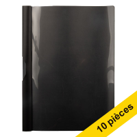 Offre : 10x 123encre chemise à clip A4 pour 30 pages - noir