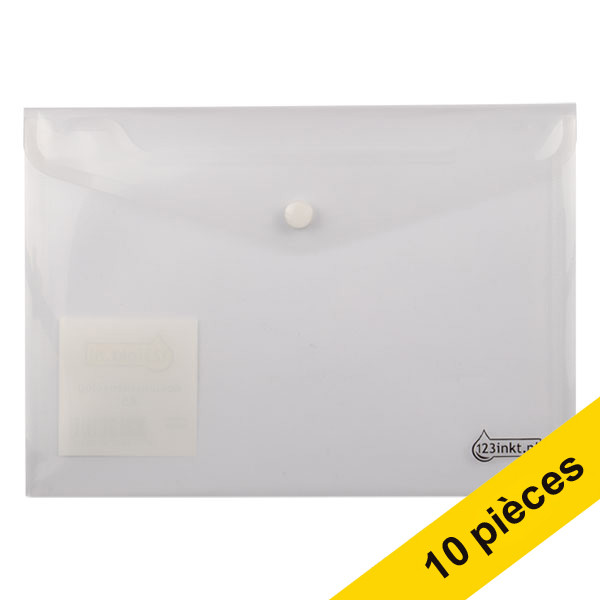 123inkt Offre : 10x 123encre enveloppe de documents A5 transparente  300598 - 1