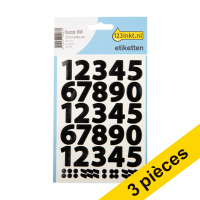 Offre : 3x 123encre étiquettes de chiffres 0-9 grandes - noir