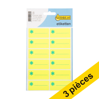Offre : 3x 123encre étiquettes de congélation 23 x 50 mm (60 étiquettes) - jaune/bleu