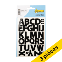 Offre : 3x 123encre étiquettes de lettres A-Z grandes - noir