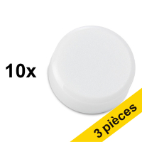 Offre : 3x 123encre aimants 15 mm (10 pièces) - blanc