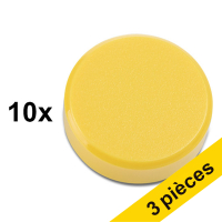 Offre : 3x 123encre aimants 30 mm (10 pièces) - jaune