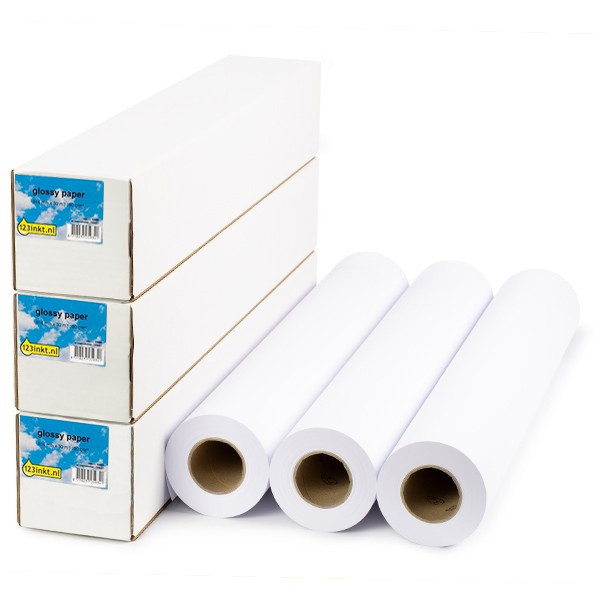 123inkt Offre : 3x 123encre rouleau de papier brillant 914 mm (36 pouces) x 30 m (190 g/m²)  302102 - 1