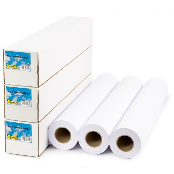 123inkt Offre : 3x 123encre rouleau de papier standard 841 mm (33 pouces) x 90 m (80 g/m²)  302089 - 1