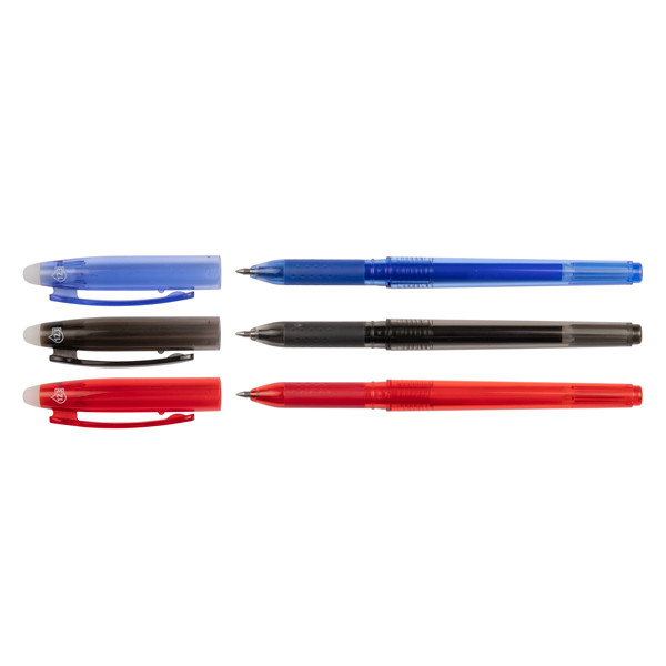Offre : 3x 123encre stylo à bille effaçable (bleu, noir et rouge) 123inkt