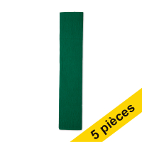 Offre : 5x 123encre papier crépon 250 x 50 cm - vert mousse