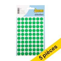Offre : 5x 123encre pastilles de marquage Ø 13 mm - vert (280 étiquettes)
