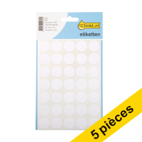 Offre : 5x 123encre pastilles de marquage Ø 19 mm - blanc (105 étiquettes)
