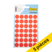 Offre : 5x 123encre pastilles de marquage Ø 19 mm - rouge (105 étiquettes)