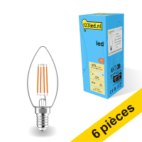 Offre : 6x 123led E14 ampoule LED à filament bougie 4,5W (40W)
