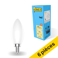 Offre : 6x 123led E14 ampoule LED bougie dimmable 2700K 2,5W (25W) - mat