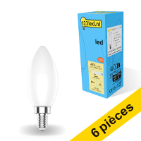 Offre : 6x 123led E14 ampoule LED bougie dimmable 4000K 4,5W (40W) - mat