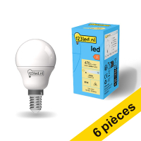 Offre : 6x 123led E14 ampoule LED sphérique mate 2700K 4,9W (40W)