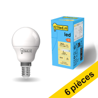Offre : 6x 123led E14 ampoule LED sphérique mate 4000K 2,5W (25W)