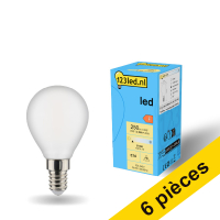 Offre : 6x 123led E14 ampoule LED sphérique mate dimmable 2700K 2,5W (25W)