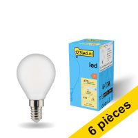 Offre : 6x 123led E14 ampoule LED sphérique mate dimmable 4,5W (40W)