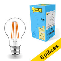 Offre : 6x 123led E27 ampoule LED à filament poire dimmable 7W (40W)