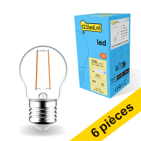 Offre : 6x 123led E27 ampoule LED à filament sphérique 2,5W (25W)