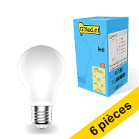 Offre : 6x 123led E27 ampoule LED poire mate dimmable 2700K 4,5W (40W)