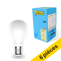 Offre : 6x 123led E27 ampoule LED poire mate dimmable 4000K 4,5W (40W)
