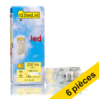 Offre : 6x 123led G4 capsule LED 1.6W (20W)