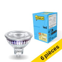 Offre : 6x 123led GU5.3 spot LED dimmable 4,4W (50W)