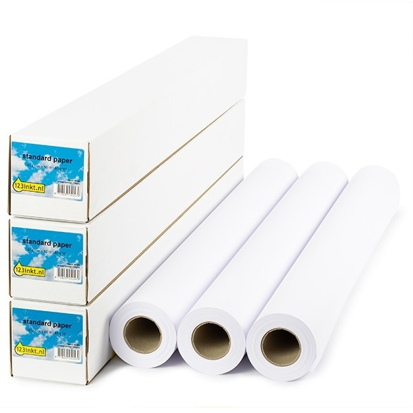 123inkt Offre 3x : 123encre rouleau de papier standard 914 mm (36 pouces) x 50 m (80 g/m²) 1569B008C 155085 - 1
